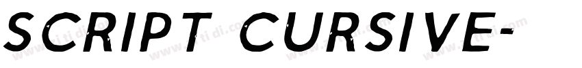 Script Cursive字体转换 Script Cursive字体转换